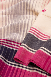 Beige Bengal Cotton Saree - Avishya