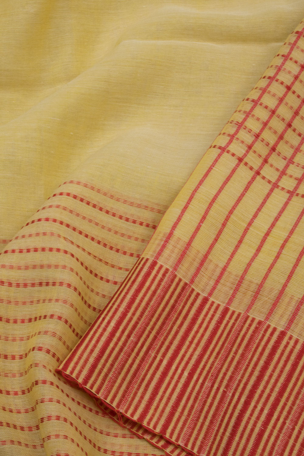Beige Bengal Cotton Saree - Avishya