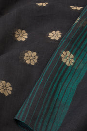 Black Bengal Cotton Saree - Avishya