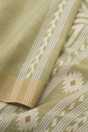 Moss Green Bengal Cotton Saree - Avishya