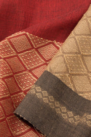 Red Bengal Cotton Saree - Avishya