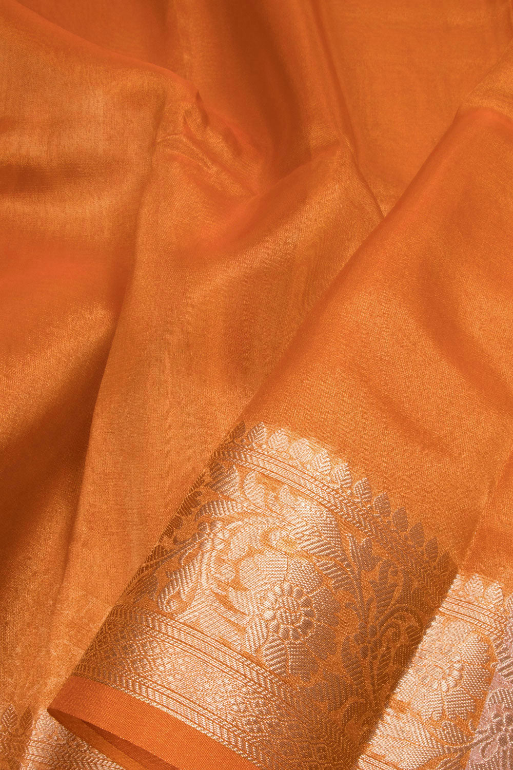 Yellow Handloom Banarasi Organza Tissue Ghat Saree - Avishya