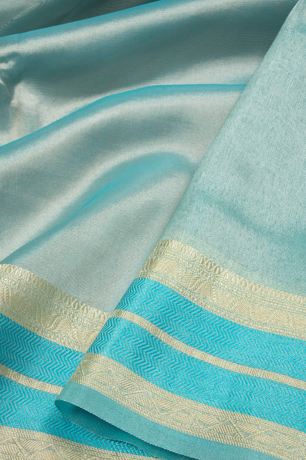 Dual Tone Blue Banarasi Tissue Organza Saree - Avishya