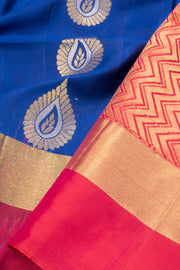 Blue Kanjivaram Soft Silk Saree - Avishya