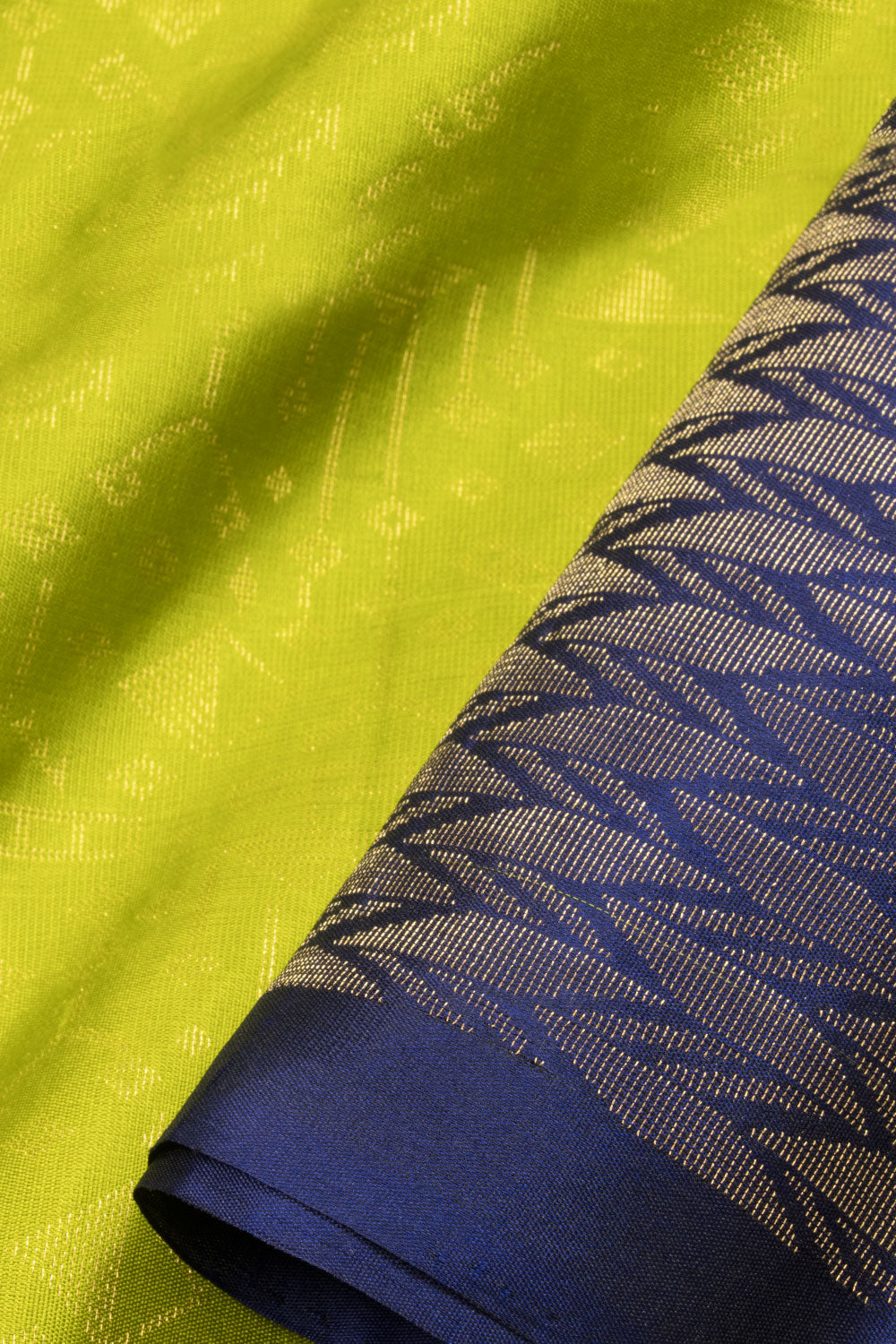 Chartreuse Yellow Kanjivaram Soft Silk Saree 10067960
