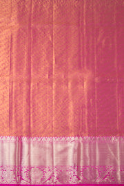Brown Kanjivaram Pattu Pavadai Material - Avishya