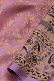 Violet Handloom Himroo Silk Saree - Avishya