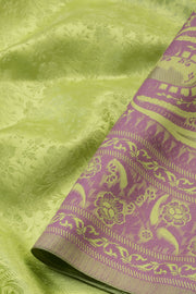 Green Handloom Himroo Silk Saree - Avishya