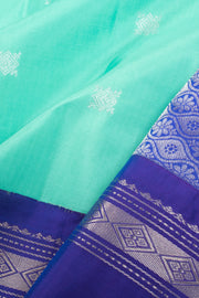 Blue Handloom Gadwal Kuttu Silk Saree  - Avishya