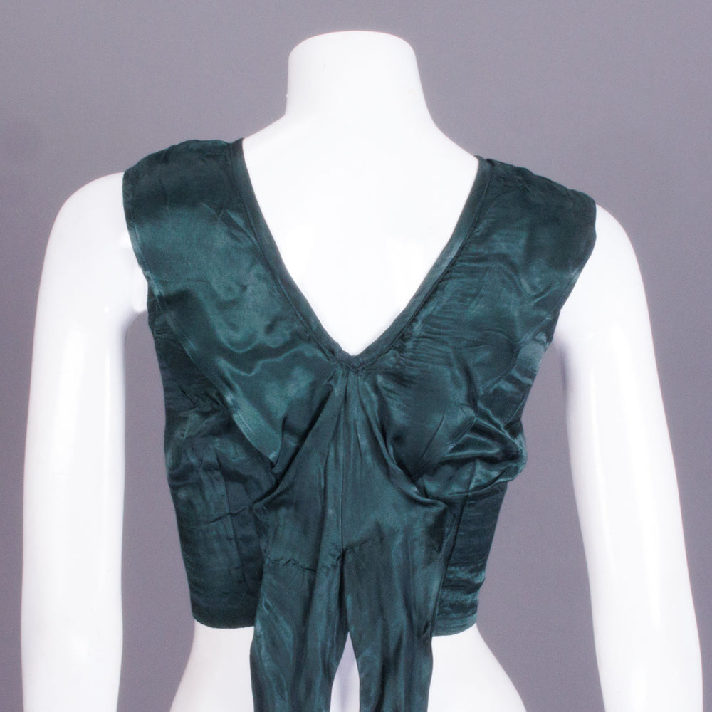 Green Bagh Printed Modal Silk Blouse -Avishya