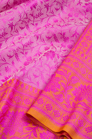 Carissma Pink Handloom Himroo Silk Saree-Avishya