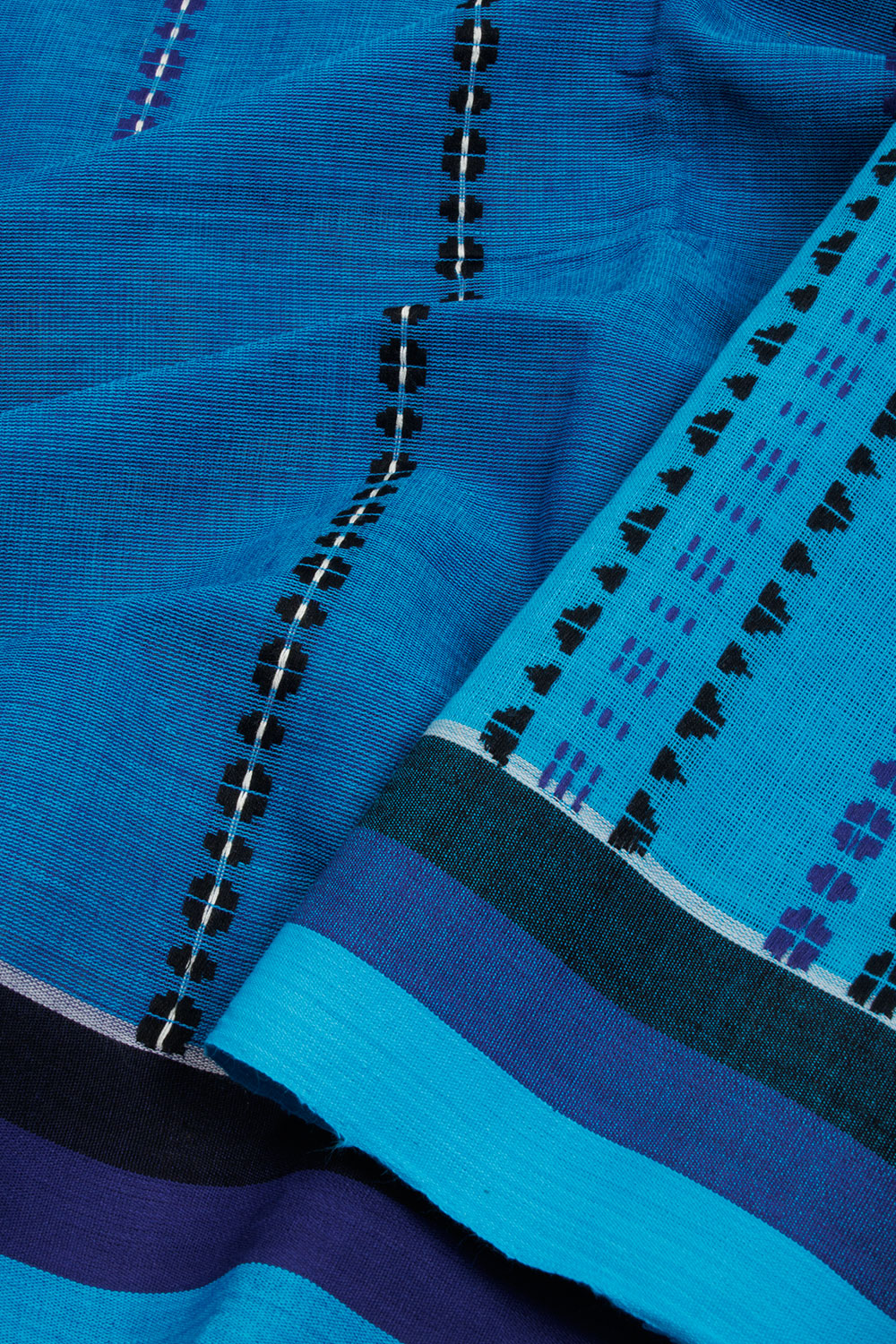 Blue Begumpuri Cotton Sarees 10068451 - Avishya