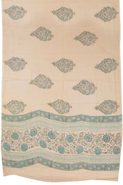 Cream 3-Piece Mulmul Cotton Salwar Suit Material 10068610 - Avishya