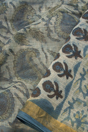 Blue Vanaspathi Printed Kota Cotton Saree 10068613 - Avishya