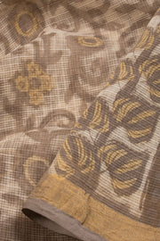 Brown Vanaspathi Printed Kota Cotton Saree 10068615 - Avishya