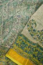 Green Vanaspathi Printed Kota Cotton Saree 10068620 - Avishya