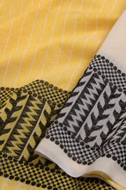 Yellow Shantipur Tant Bengal Cotton Saree 10068799 - Avishya