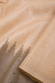 Beige Chhattisgarh Tussar Silk Saree 10068808 - Avishya