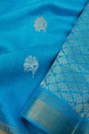 Blue Chhattisgarh Tussar Silk Saree 10068816 - Avishya