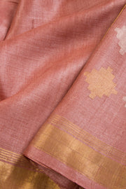Mauve Chhattisgarh Tussar Silk Saree 10068833 - Avishya