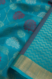 Blue Chhattisgarh Tussar Silk Saree 10068824 - Avishya