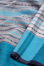 Grey Handloom Dhaniakhali Cotton Saree - Avishya