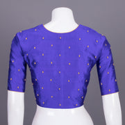 Blue Aari Embroidered Tussar Silk Blouse 10068930 - Avishya