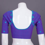 Purple Embroidered Mangalgiri Cotton Blouse 10068967 - Avishya