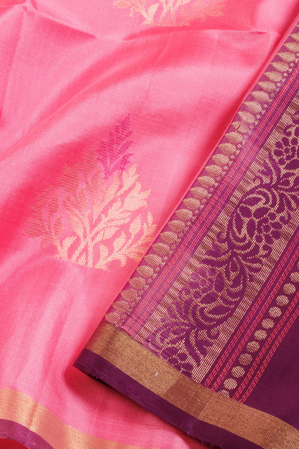Pink Kanjivaram Soft Silk Saree 10069020 - Avishya