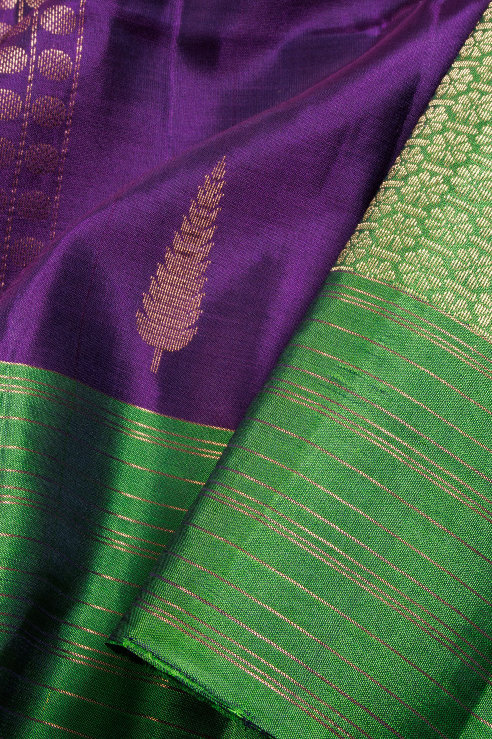 Purple Kanjivaram Soft Silk Saree 10069021 - Avishya