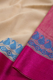 Cream Shantipur Tant Bengal Cotton Saree 10069054 - Avishya