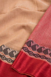 Beige Shantipur Tant Bengal Cotton Saree 10069055 - Avishya