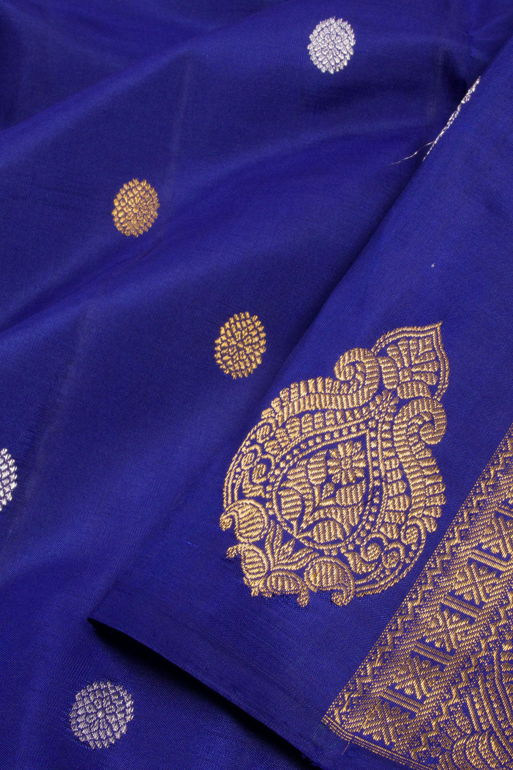 Blue Handloom Kanjivaram Silk Saree 10069139