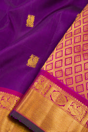 Royal Purple Handloom Kanjivaram Silk Saree 10069161