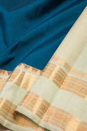 Blue Handloom Bridal Kanjivaram Silk Saree 10069171 - Avishya