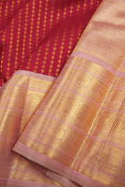 Maroon Handloom Bridal Korvai Kanjivaram Silk Saree 10069175