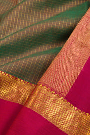 Green Handloom Kanjivaram Silk Saree 10069176