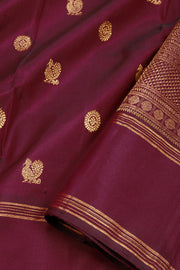 Maroon Handloom Kanjivaram Silk Saree 10069180
