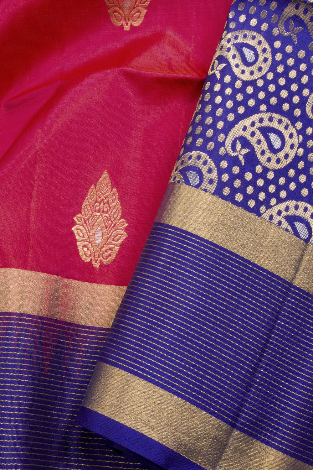 Pink Kanjivaram Soft Silk Saree 10069202 - Avishya