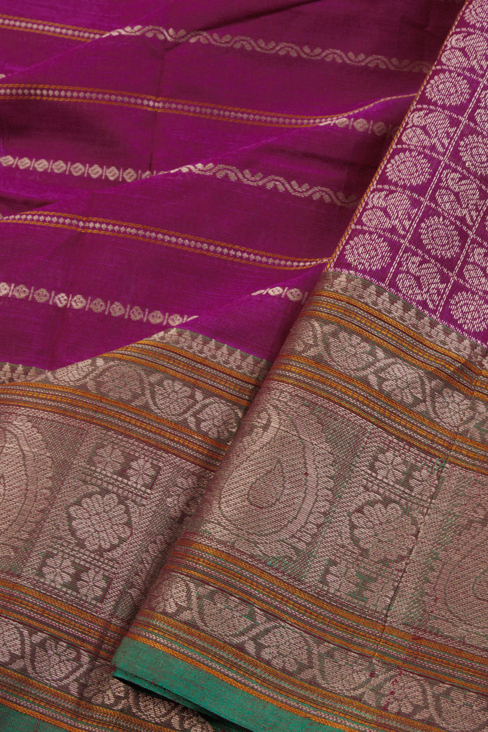 Pink Kanchi Cotton Saree 10069251 - Avishya