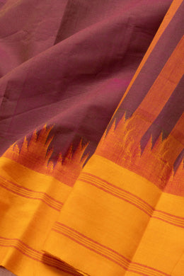 Dual Tone Handloom Kanchi Cotton Saree 10069394 - Avishya