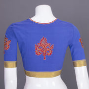 Purple Embroidered Cotton Blouse 10069447 - Avishya