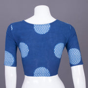 Blue Indigo Handblock Printed Cotton Blouse Without Lining 10069497 - Avishya