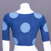 Blue Indigo Handblock Printed Cotton Blouse Without Lining 10069504 - Avishya