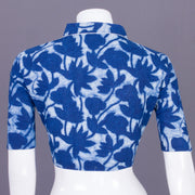 Blue Indigo Handblock Printed Cotton Blouse Without Lining 10069509 - Avishya