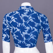 Blue Indigo Handblock Printed Cotton Blouse Without Lining 10069514 - Avishya
