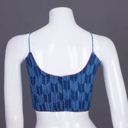 Blue Indigo Handblock Printed Cotton Blouse Without Lining 10069517 - Avishya