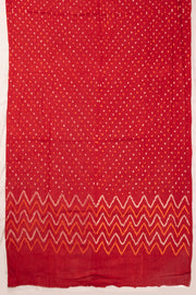 Black Bandhani Cotton 3-Piece Salwar Suit Material-Avishya