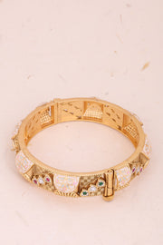 Handcrafted Gold Plated Traditional Kada Bangle 10069643