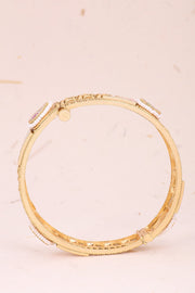 Handcrafted Gold Plated Traditional Kada Bangle